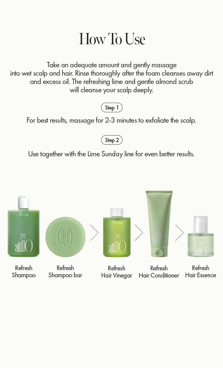 AnillO Lime Sunday Refresh Kit (mėginukų rinkinys), 3 x 5 g