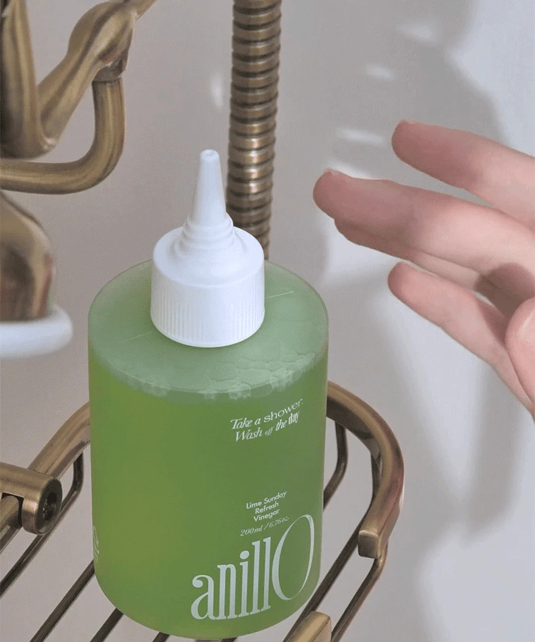 AnillO Lime Sunday Refresh Hair Vinegar – gaivinantis plaukų actas (skalavimo priemonė), 200 ml