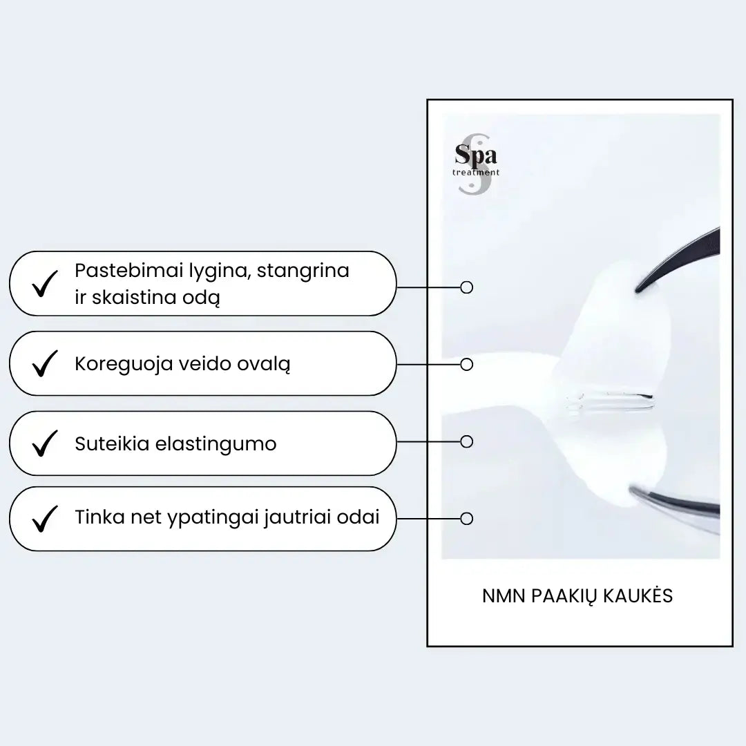 Spa Treatment NMN Stretch Eye Sheet naujos kartos jauninančios paakių kaukės, 60 vnt