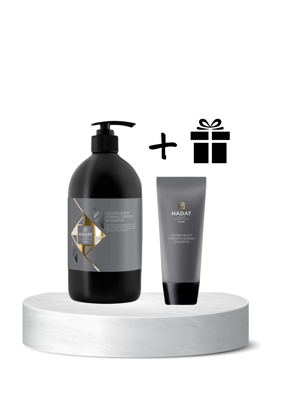 Hadat Cosmetics Hydro Root Strengthening šampūnas 800 ml + kelioninis 70 ml (dovana)
