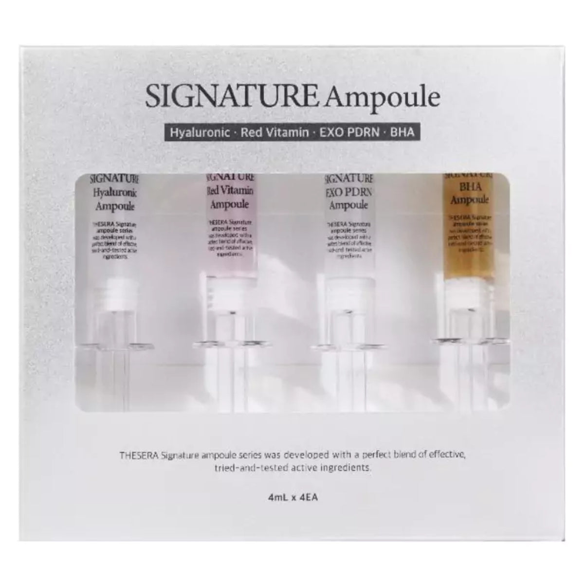 Thesera Signature egzosomų ampulių rinkinys, 4x4 ml
