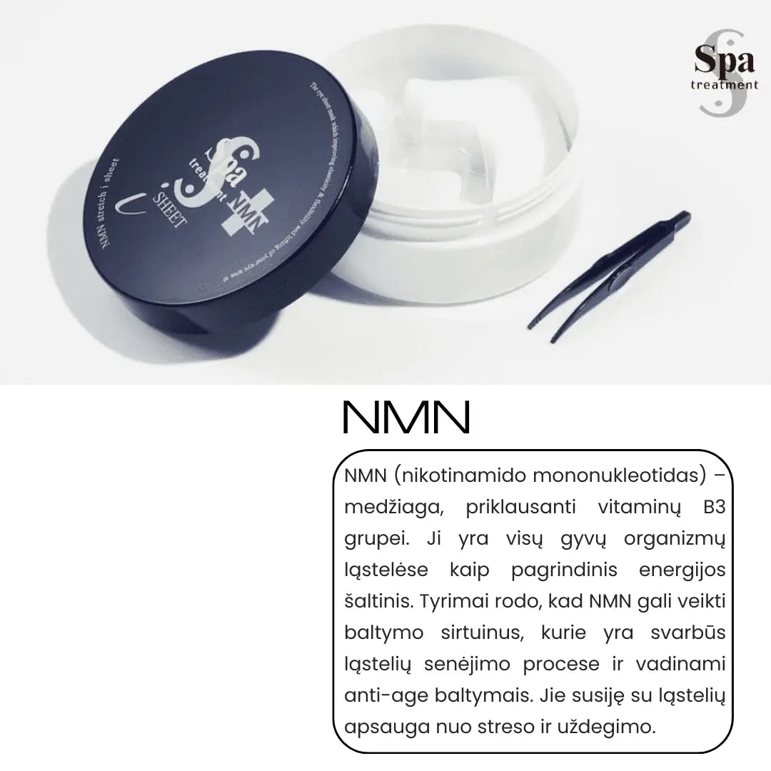 Spa Treatment NMN Stretch Eye Sheet naujos kartos jauninančios paakių kaukės, 60 vnt