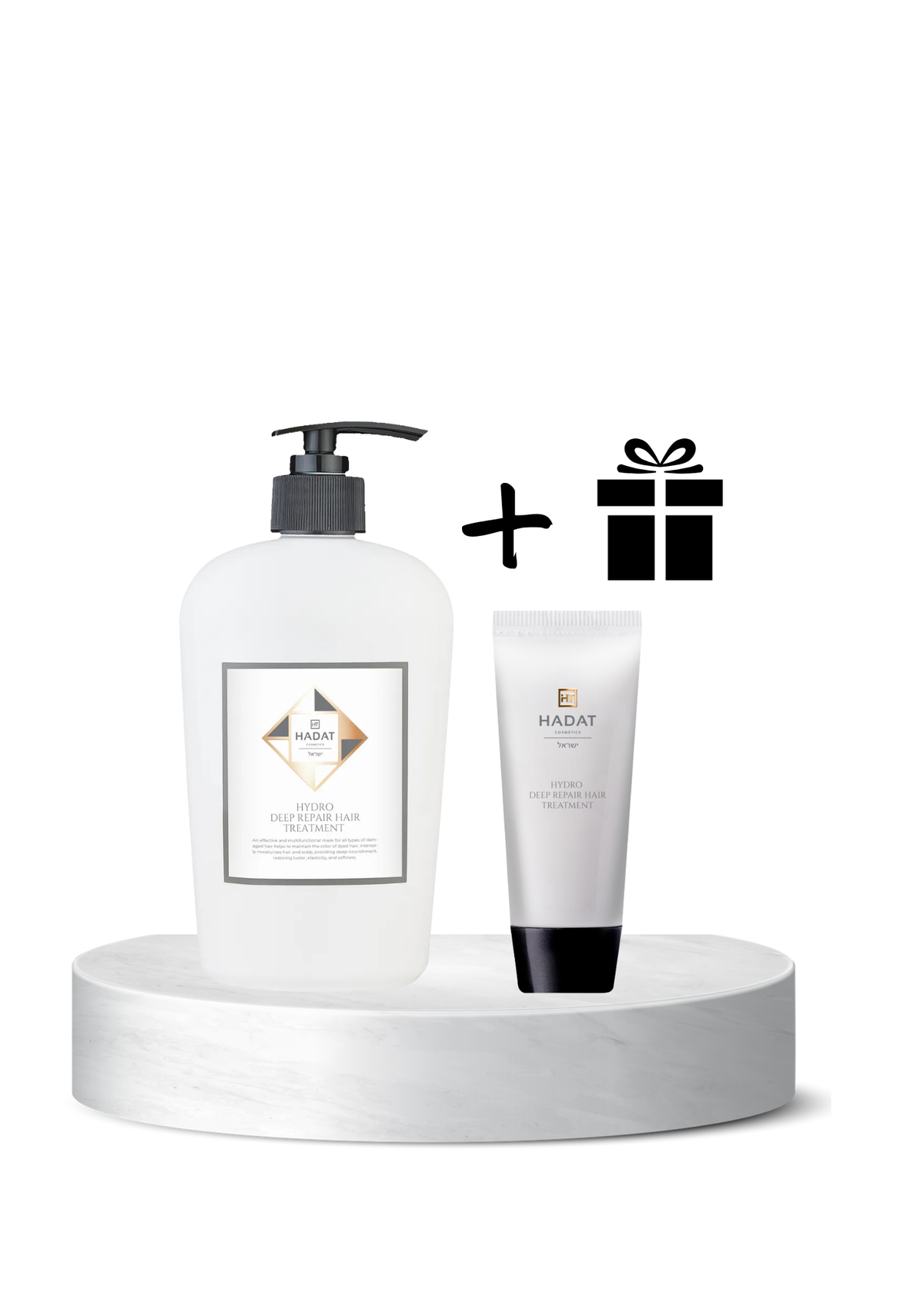 Hadat Cosmetics Hydro Deep Repair kaukė 500 ml + kelioninė 70 ml (dovana)