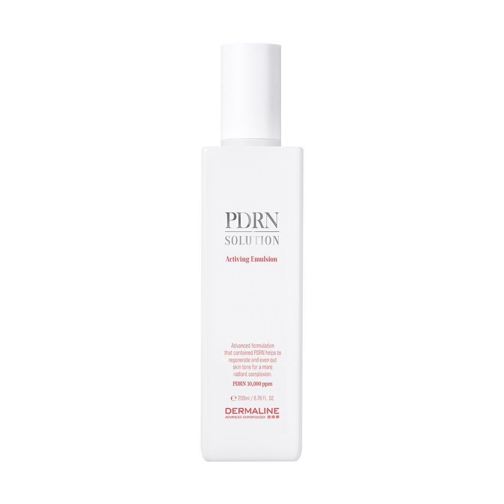 Dermaline PDRN Solution Emulsion dvigubo poveikio emulsija (lengva kremo versija) odos regeneracijai, drėkinimui ir elastingumui, 200 ml